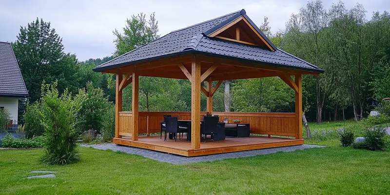 Co posadzić obok altany?