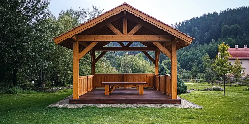 Czym obić ściany altany?