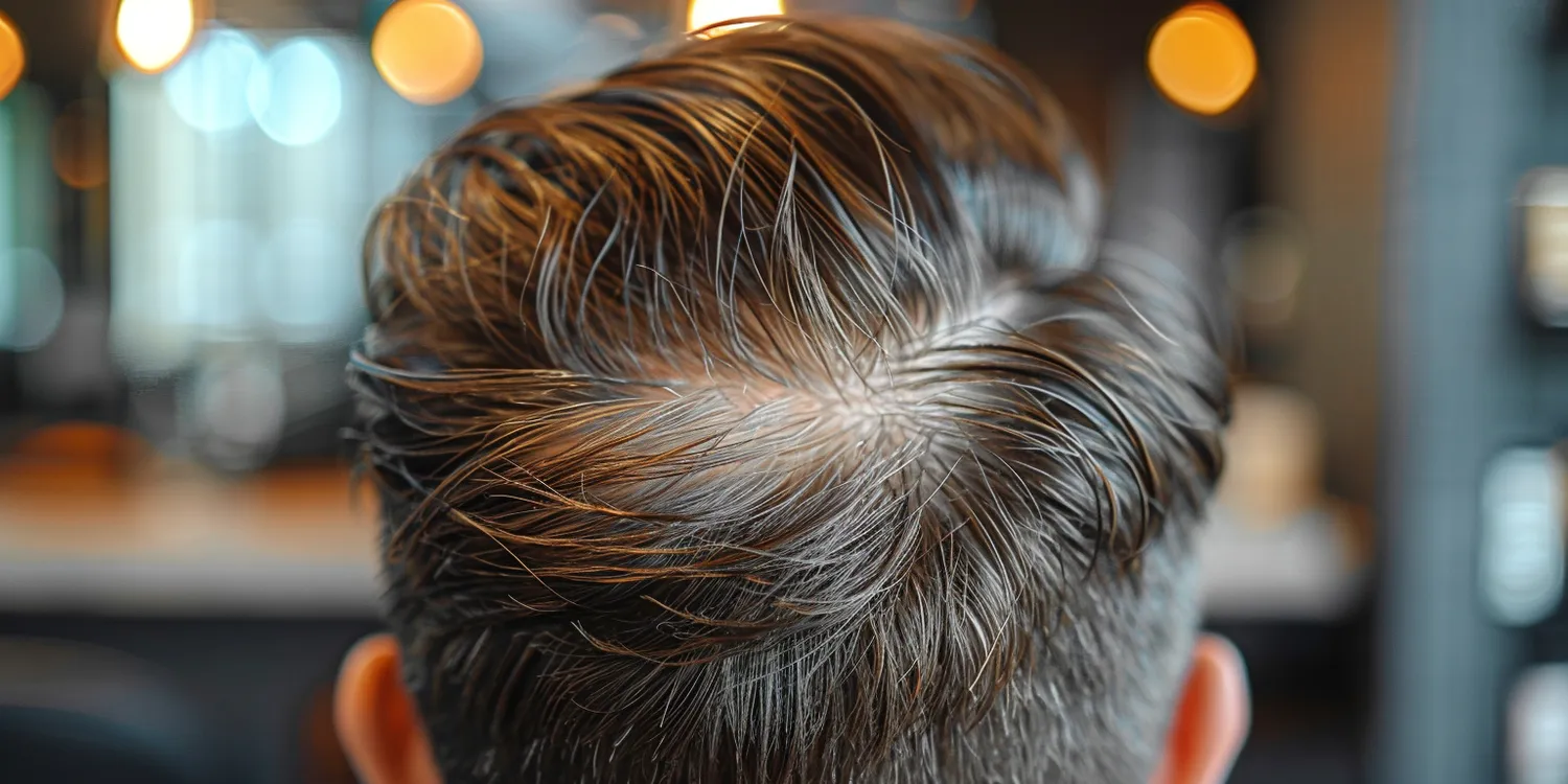 Łysienie na czubku głowy jaka fryzura?