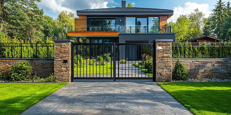 Moderne Zäune Polen