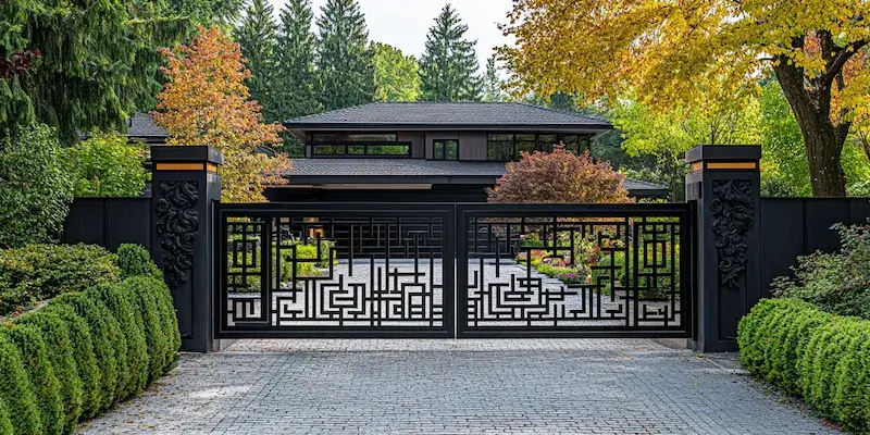 Metallzäune aus Polen mit montage