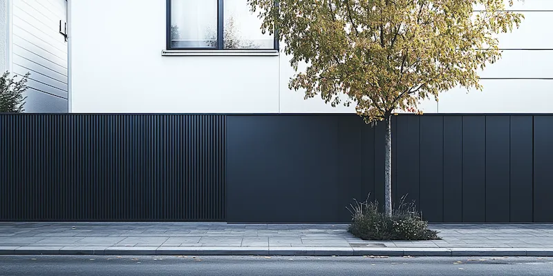 Moderne Zäune aus Polen