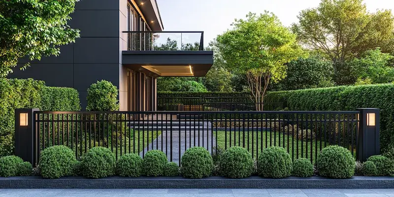 Polnische Metallzaune